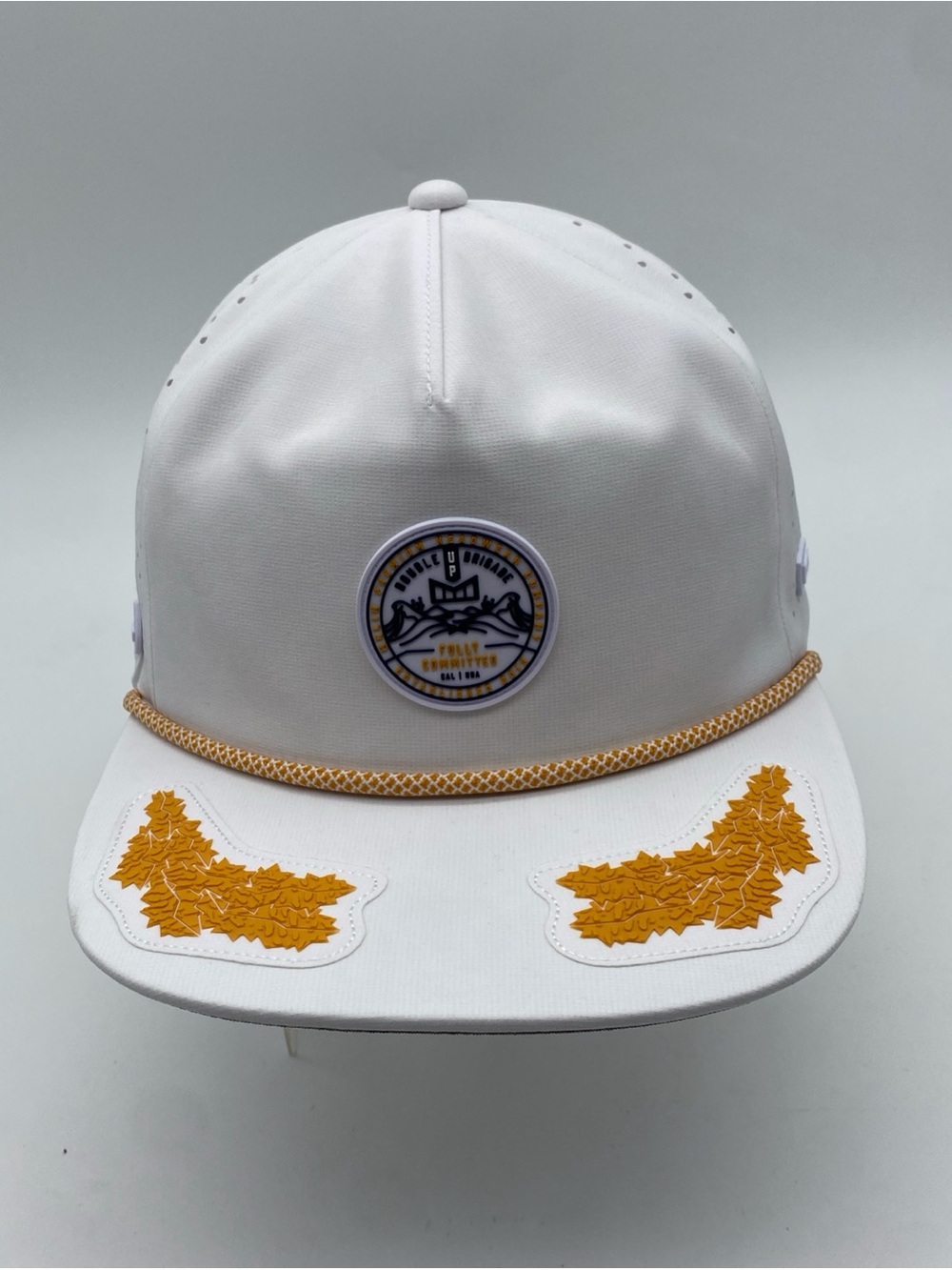 Melin Coronado Hydro Captains Collection Hat White Gold Snapback Mens Cap Small